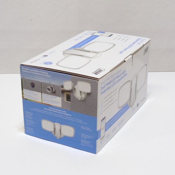 Feit Electric Flood Light Smart LED Light 2000 Lumens Dual Head 120° Angle NIB - Picture 3 of 7